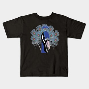 Peacock Art design Kids T-Shirt